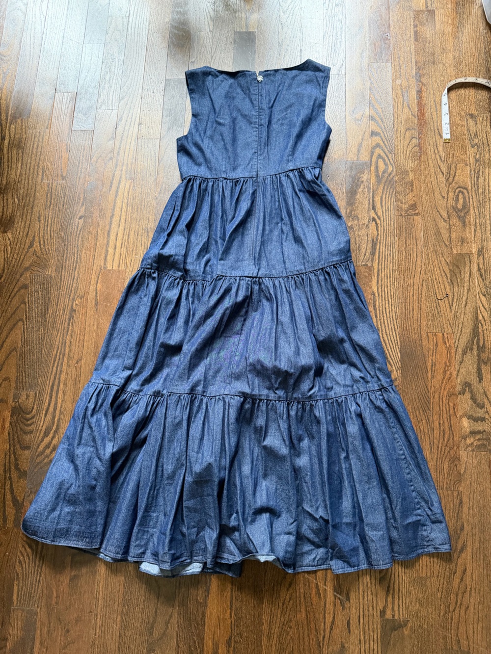 NWT kate spade Denim Tiered V-Neck Midi Dress - Picture 2 of 8